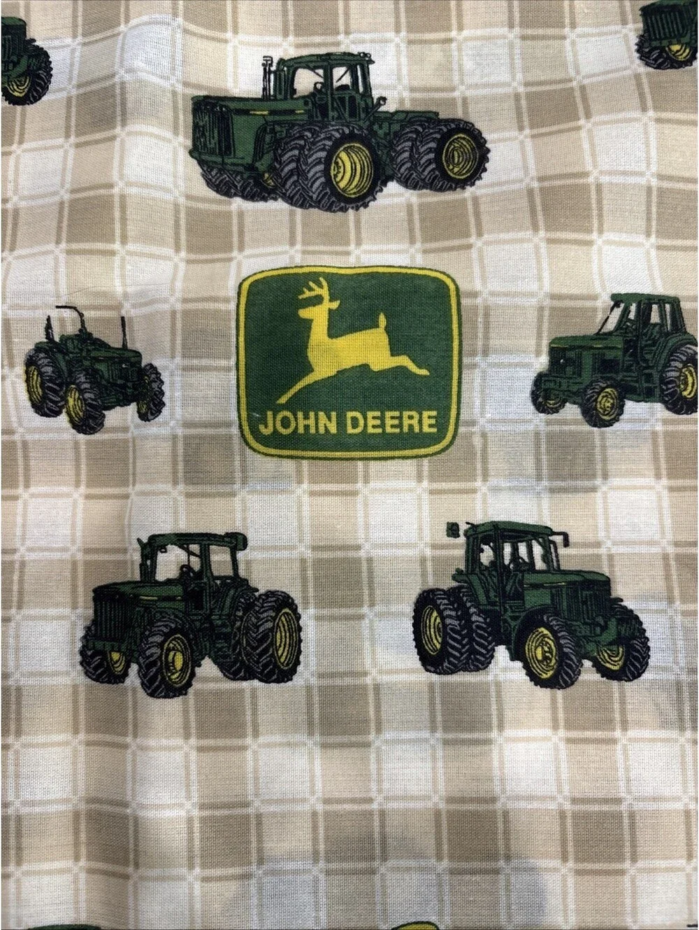 John Deere Window Valance 15572  Cotton Blend, Width 86”, Length 17”, Good Cond